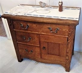 2 Oak Commodes