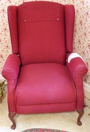 Red Upholstered Recliner