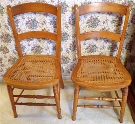 Matching Caned Chairs