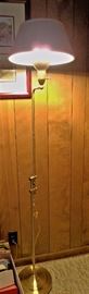 Floor Lamp: Brass, Iron