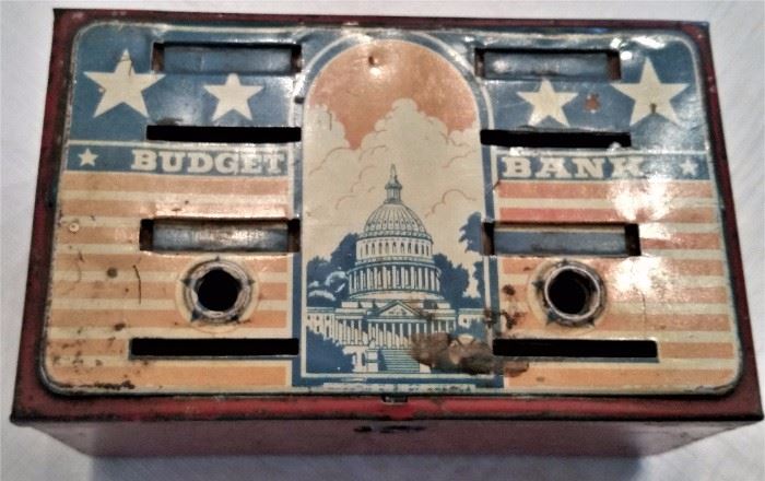 Vintage Tin Bank
