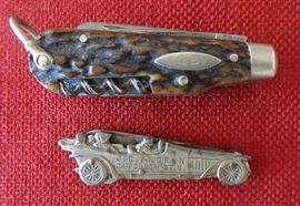 (top) Harrods; (bottom) Dolphin Cutlery Co. / J.C. Andren adv. (Minneapolis saloon ca.1910)