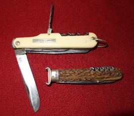 Wade - Wingfield & Rowbotham ivory handle;  R.Klaas / Solingen hunter with shell remover