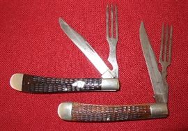 (L) Ka-Bar dog head; (R) rare Osdiek Co.(Mpls.)