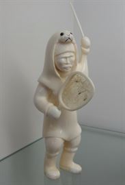 Shaman w/ drum - Ron Apangaluk