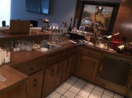 n old vintage bar full of goodies!