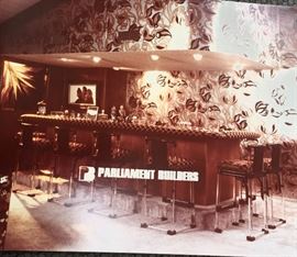 Vintage 1970 photo of bar.