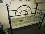 wrought iron bench