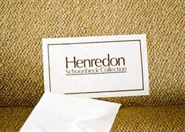 SOLD--Lot #301, Henredon Schoonbeck Collection Tufted Curved Sofa, (Approx. 98" L x 47" W x 38" H, Seat is 20" H), $500