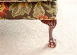 BUY IT NOW!  Lot #309, Wingback Chair with Floral Upholstery by Fairfield, (Approx. 39" W x 32" D x 44" H), $200