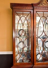 BUY IT NOW!  Lot #310, Stunning Lighted China Cabinet, (Approx. 78" L x 15" W x 90-1/2" H), $800