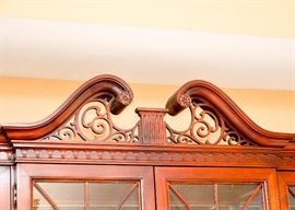 BUY IT NOW!  Lot #310, Stunning Lighted China Cabinet, (Approx. 78" L x 15" W x 90-1/2" H), $800