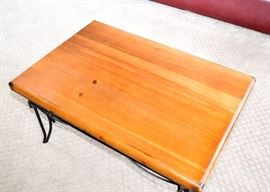 BUY IT NOW!  Lot #314, Iron & Wood End Table, (Approx. 33" L x 32" W, 17" H), THERE ARE 2 OF THESE--$60 Each