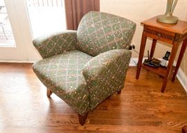 BUY IT NOW!  Lot #318, Armchair with Golf-Themed Upholstery, THERE ARE TWO OF THESE (Each is approx. 32" W x 21" D x 32" H, Seat is 18" H), $150 Each