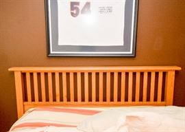 BUY IT NOW!  Lot #345, Mission-Style Full-Size Bed (Headboard is 41-1/2" H), $200