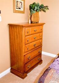 BUY IT NOW!  Lot #348, Vintage Highboy Chest of Drawers, $145