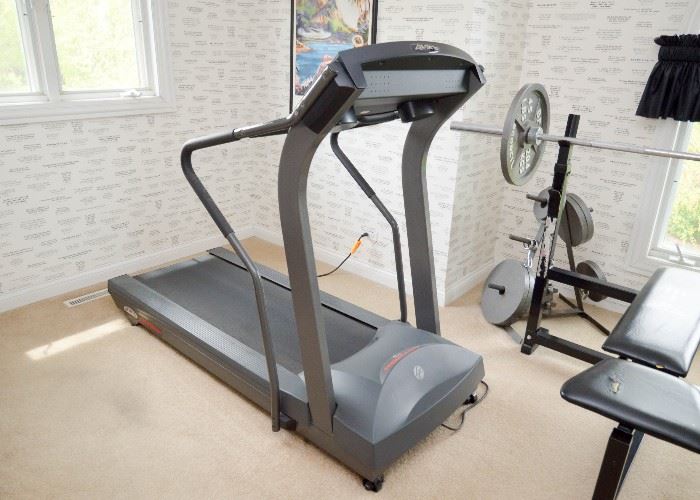BUY IT NOW!  Lot #355, Home Exercise - Life Fitness Treadmill, $300