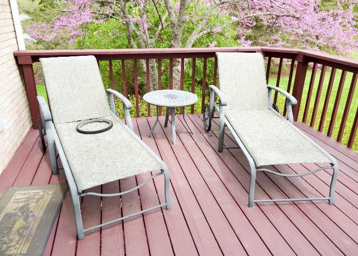 Outdoor Patio Furniture - Loungers, Lounge Chairs, Side Table