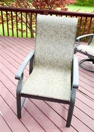 SOLD--Lot #357, Outdoor Patio Furniture - Dining Table & 6 Chairs, $300