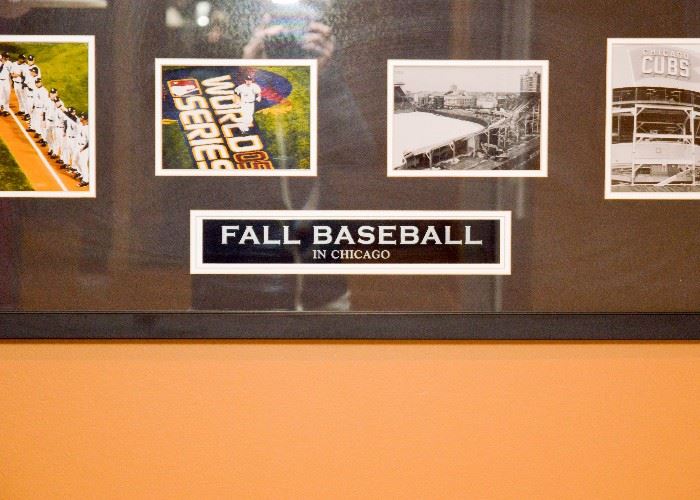 BUY IT NOW!  Lot #363, Framed & Matted "Fall Baseball in Chicago" Photographs, $100