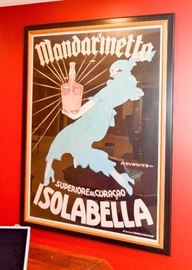 BUY IT NOW!  Lot #366, Large Framed Mandarinetta Isolabella Poster, $300