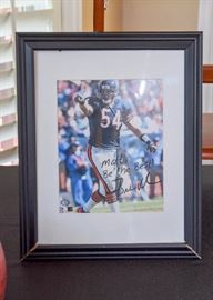 Autographed Photo of Brian Urlacher