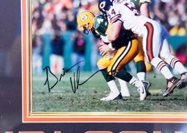 Urlacher Framed Photograph, Autographed