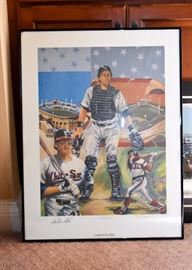 Carlton Fisk (Chicago White Sox) Limited Edition Print, Autographed by Fisk & Signed by Artist