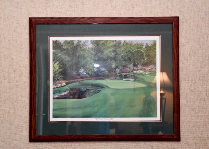 Framed Golf Print by Nancy Raborn
