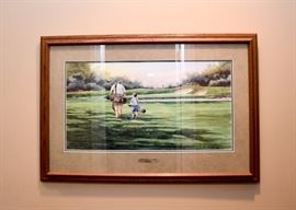 Framed Golf Print, "Life's Little Lessons"