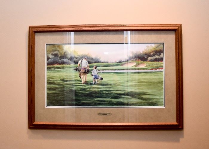 Framed Golf Print, "Life's Little Lessons"