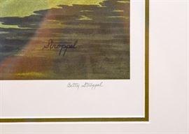 Framed Golf Course Print by Betty Stroppel