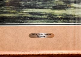 Framed Golf Print, "Life's Little Lessons"