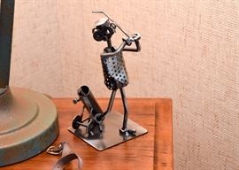 Golf Metal Assemblage Sculpture