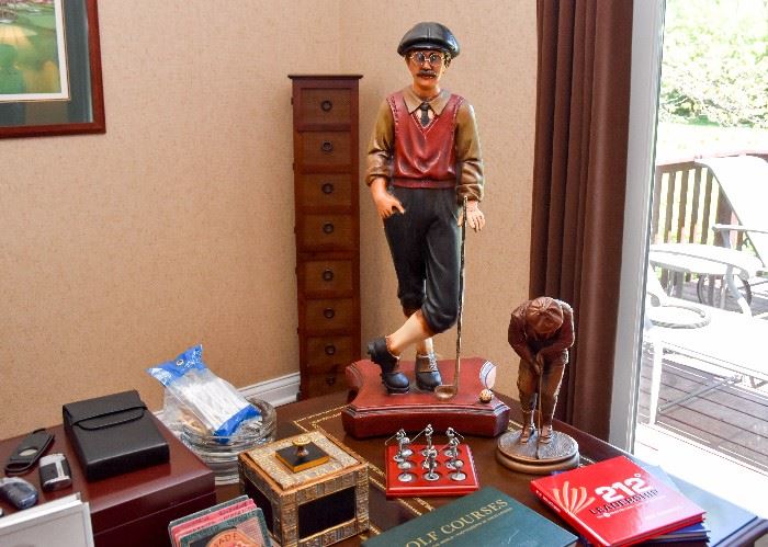 Golf Statues, Figures, & Decor Objects