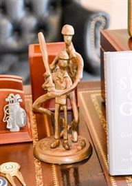 Metal Baseball Sculpture