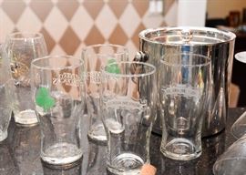 Pint Glasses & Ice Bucket