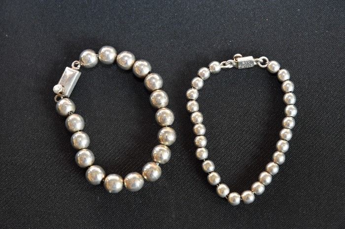 Sterling Silver Beaded Bracelets