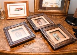 Wall Decor-Framed Ethnic Clay Faces