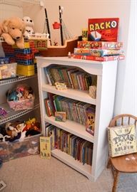 White Bookshelf & Children's Books