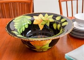 Hand Painted Serving Bowl