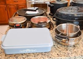 Pots & Pans, Covered Enamel Pan, Waffle Irons 