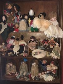 Extensive collections of dolls