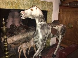 Antique toys, this is antique hobbyhorse