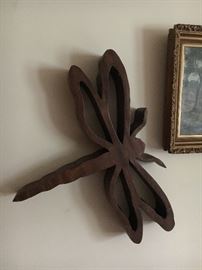  Huge, heavy, dragonfly. 