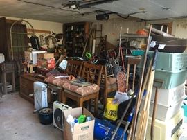 Garage is packed