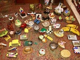 Huge collection of Limoges boxes