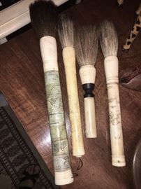 Chinese caligraphy brushes