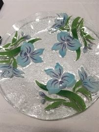 Many pieces of lovely art glass.