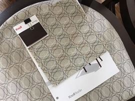 Almost new Knoll chairs with custom upholstery.